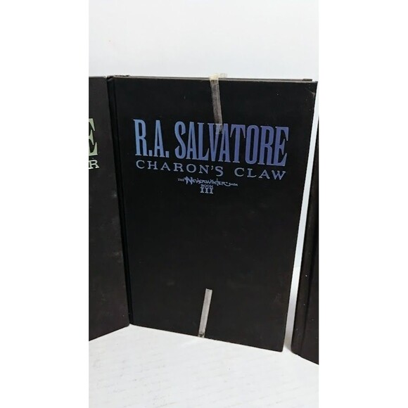 FORGOTTEN REALMS THE NEVERWINTER SAGA R.A. SALVATORE BOOKS 1-4 HARDCOVER SIGNED - Picture 6 of 15